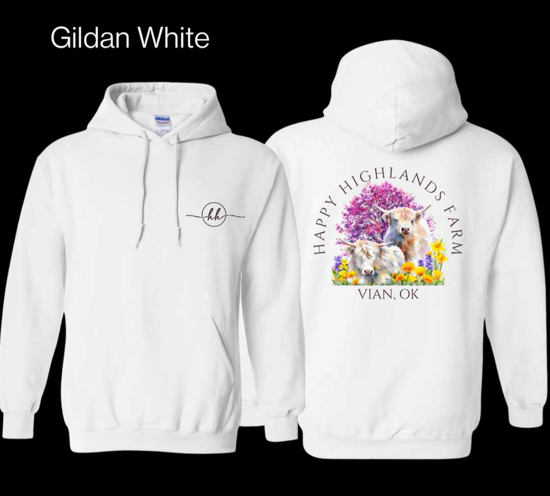 Gildan Hoodie - White