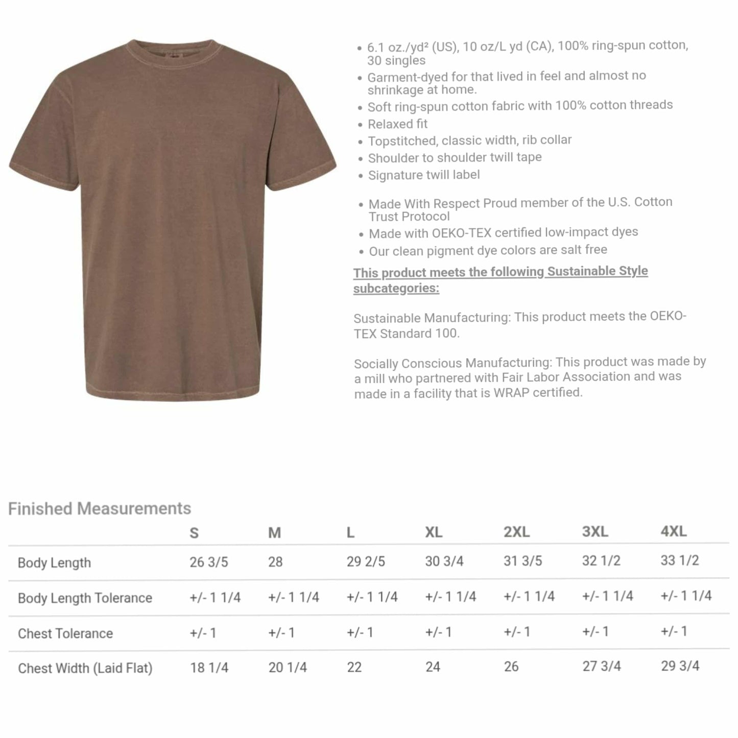Comfort T-shirt-Brown