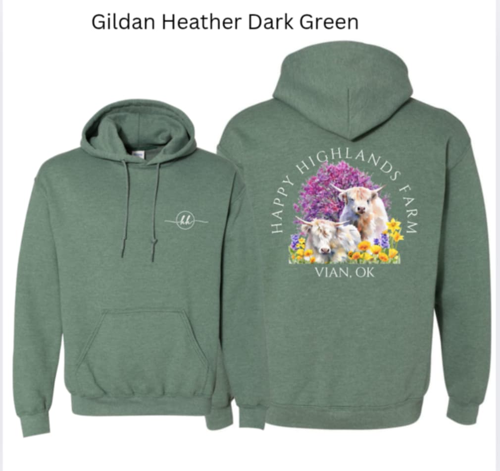 Gildan Heather Dark Green