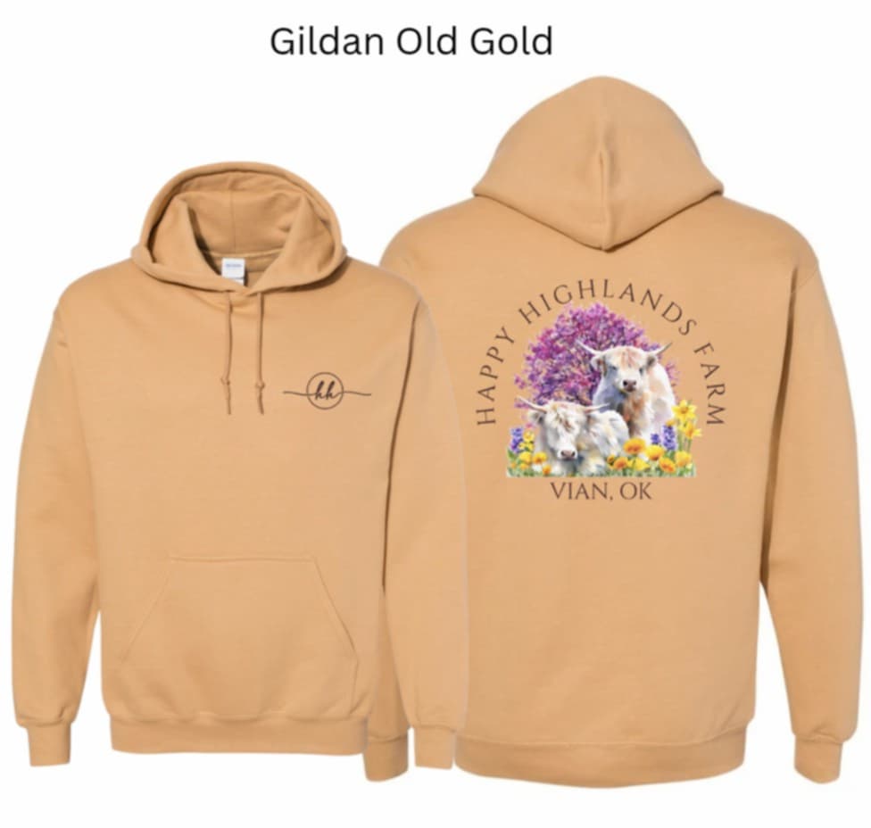 Gildan Hoodie-Old Gold