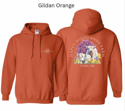 Gildan Hoodie- Orange / Bamboo Blackout