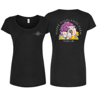 Happy Highlands Women's Scoop Neck T-shirt - Black